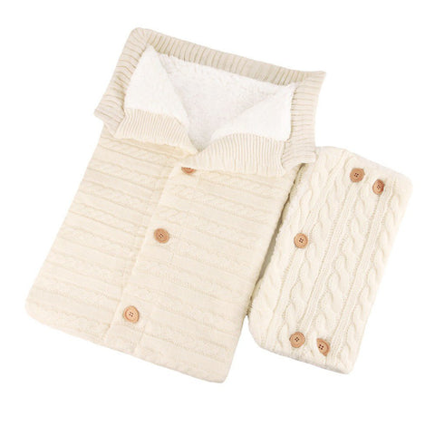 Anti-kick Sleeping Bag Wool Knitted Baby Outdoor - seeitheretoday