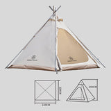 Camping Pyramid Rainproof Oxford Cloth Canopy Tent Indoor Tent - seeitheretoday