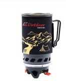 Camping Stove, Outdoor Cooking Utensils, Windproof Hot Gas Stove, Camping Equipment - seeitheretoday