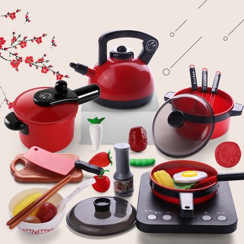 Children's Simulation Kitchen Cooking And Cooking Toy Set - seeitheretoday