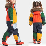 Children's Ski Suit Outdoor Single Double Board Luminous Windproof Waterproof Thickened Thermal Wear - seeitheretoday