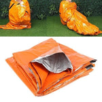 Emergency Sleeping Bag Aluminized Orange Outdoor - seeitheretoday