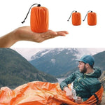 Emergency Sleeping Bag Aluminized Orange Outdoor - seeitheretoday