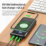 Power Bank 10000mAh Wireless Charger Power Bank PD QC3.0 18W Fast Charging USB Power Bank External Battery - seeitheretoday