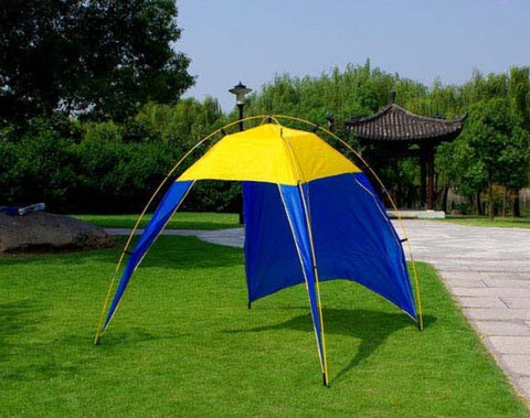 Sunshade Waterproof Tent Outdoor Camping Canopy Beach Shelter Bearing 5-8 People - seeitheretoday